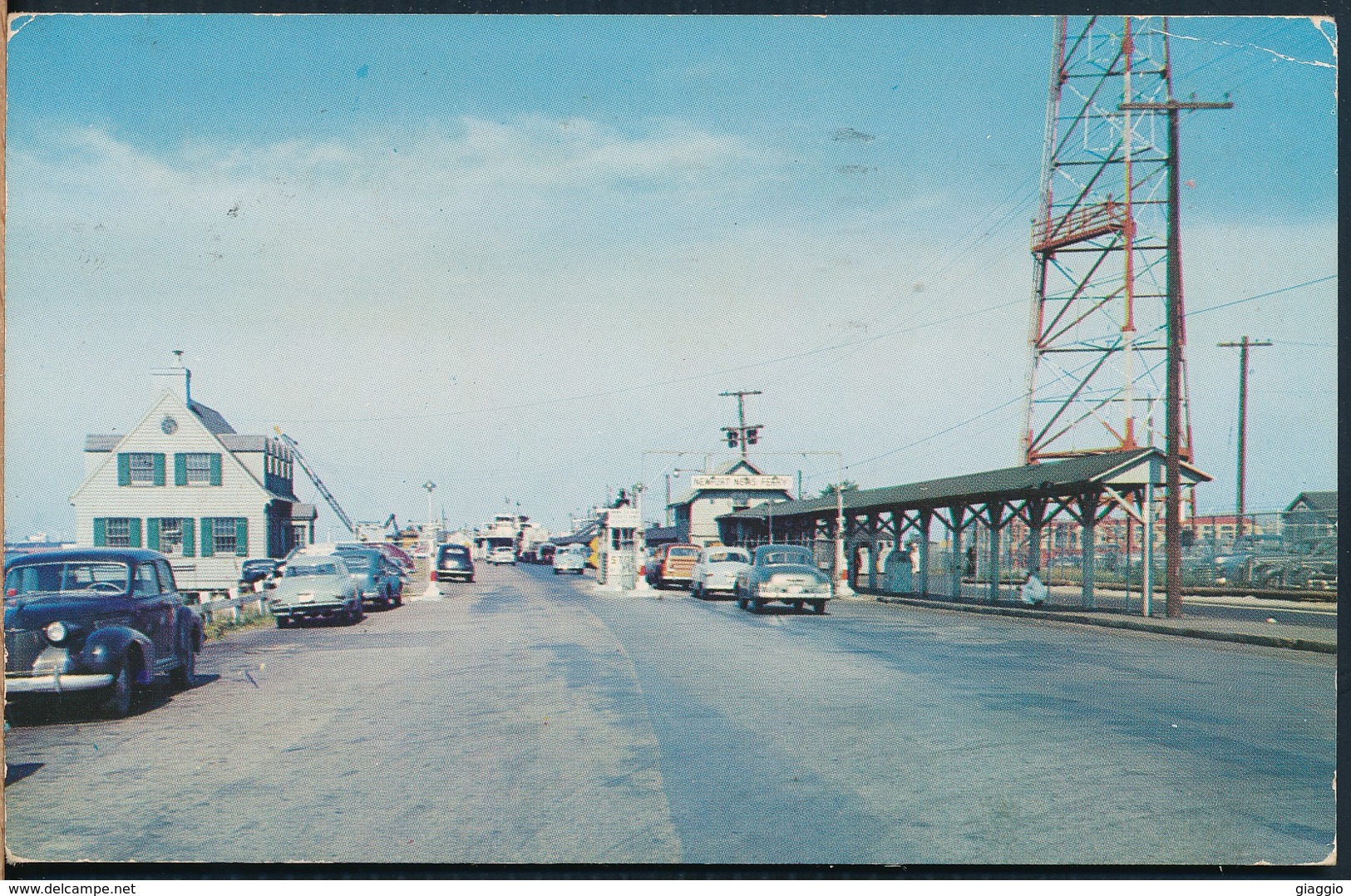 °°° 19620 - USA - VA - NORFOLK NEWPORT NEWS FERRY LANDING - 1954 With Stamps °°° - Norfolk