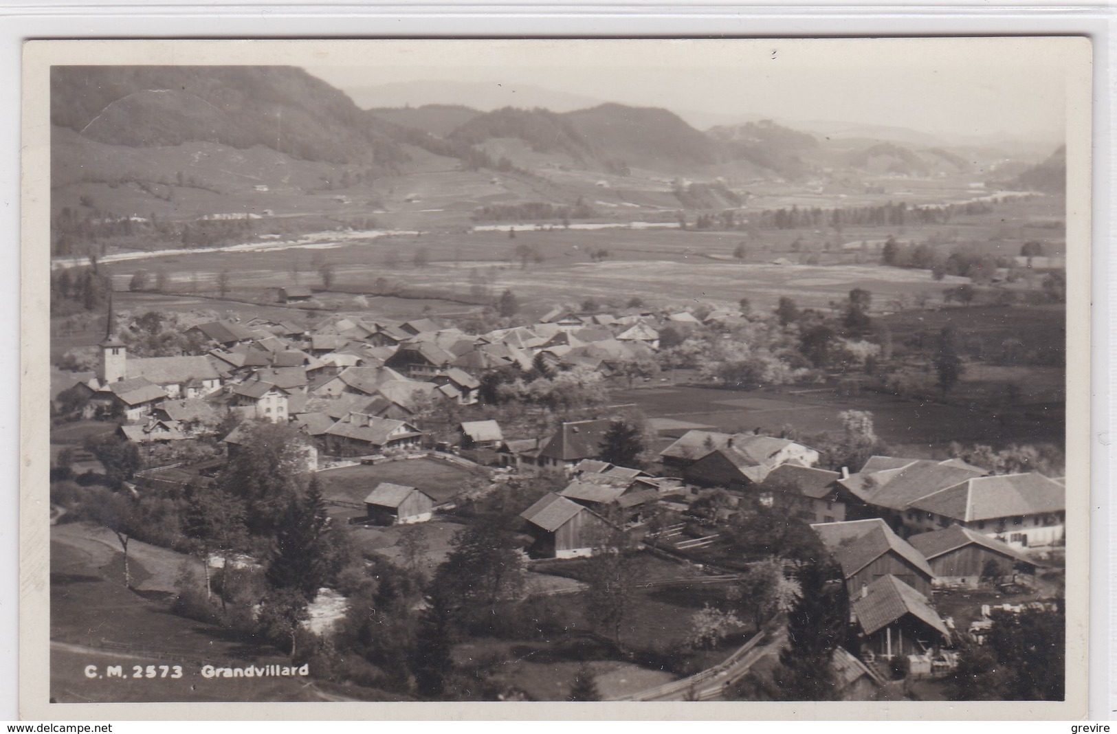 Grandvillard, Vue Générale Vers La Vallée De La Sarine - Grandvillard