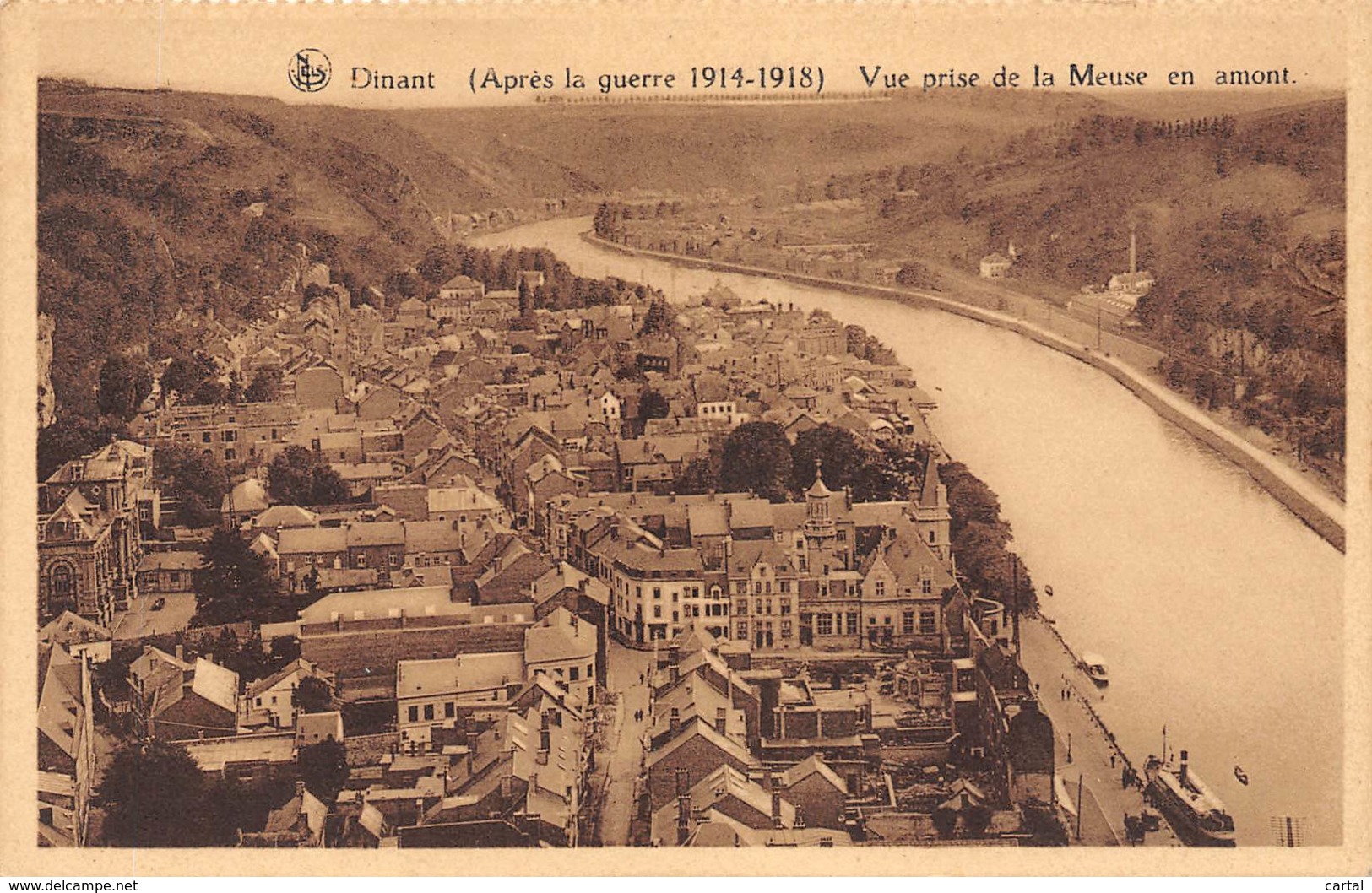 DINANT (Après La Guerre 1914-1918) - Vue Prise De La Meuse En Amont - Namur