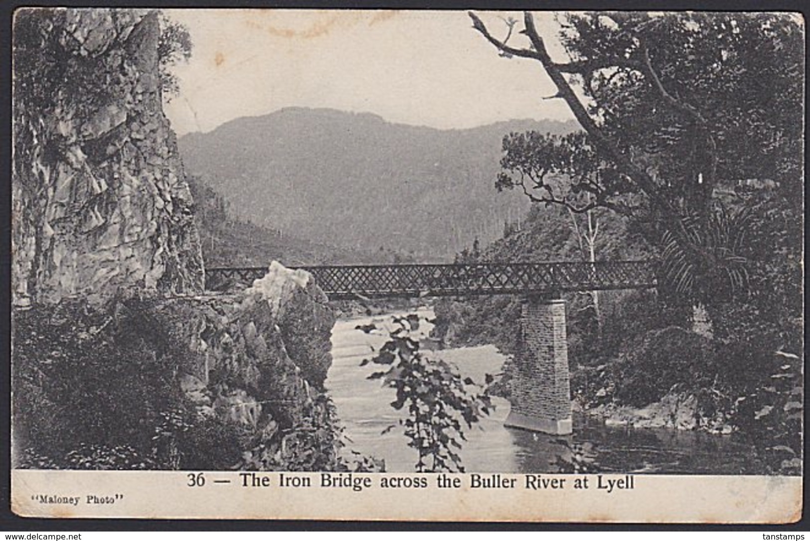 NEW ZEALAND POSTCARD RARE EARLY STATE COLLIERIES POSTMARK - Covers & Documents