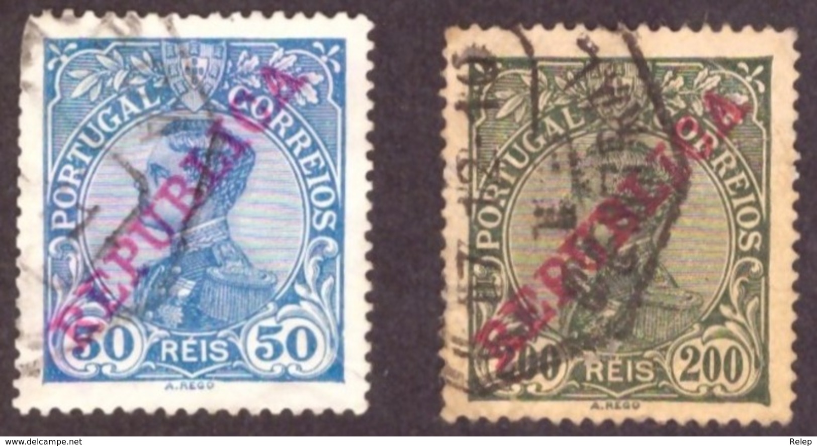 Portugal  1910 -  Rei D Manuel II N°176-180 Cote €7.30 - Usado