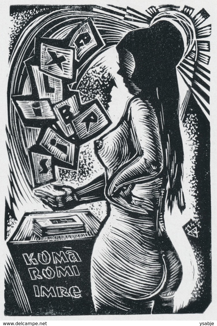 Ex Libris Komaromi Imre - Lázár László Nagy (1935-) - Bookplates