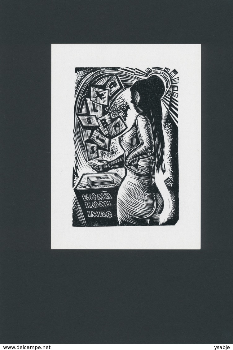 Ex Libris Komaromi Imre - Lázár László Nagy (1935-) - Bookplates