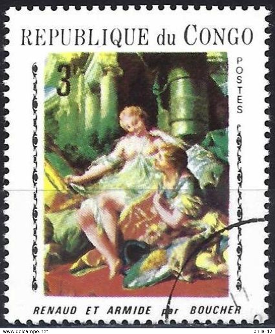 Congo (Braz) 1970 - Mi 222 - YT 253H ( Painting By Francois Boucher ) - Oblitérés