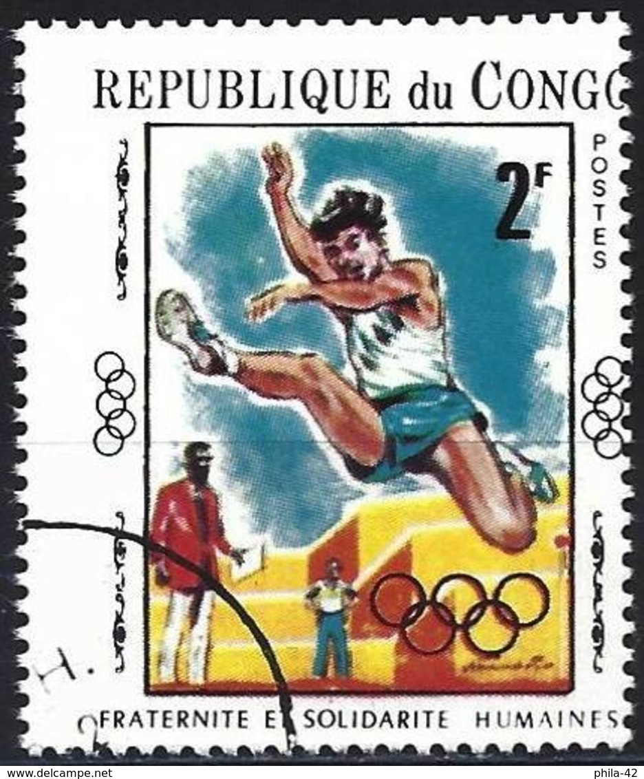 Congo (Braz) 1970 - Mi 217 - YT 253D ( Olympics Games : Long Jumping ) - Oblitérés