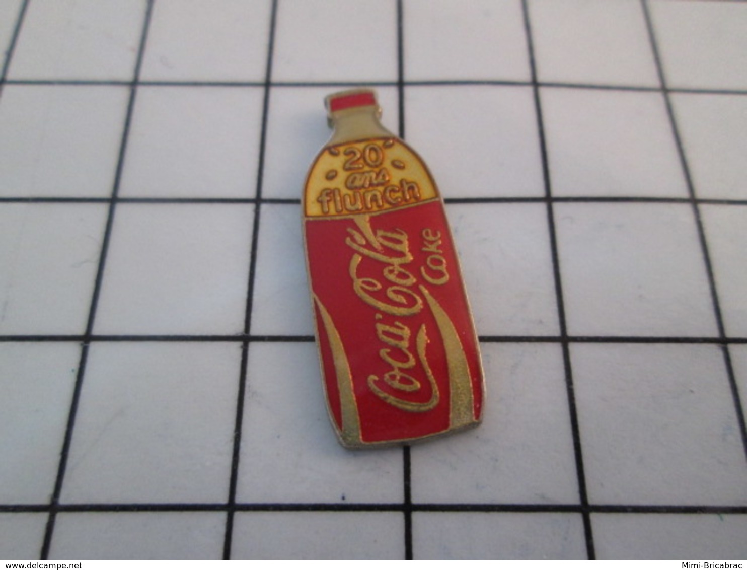 510B  Pin's Pins / Beau Et Rare / THEME : BOISSONS / RESTAURANT FLUNCH 20 ANS COCA-COLA COKE - Coca-Cola