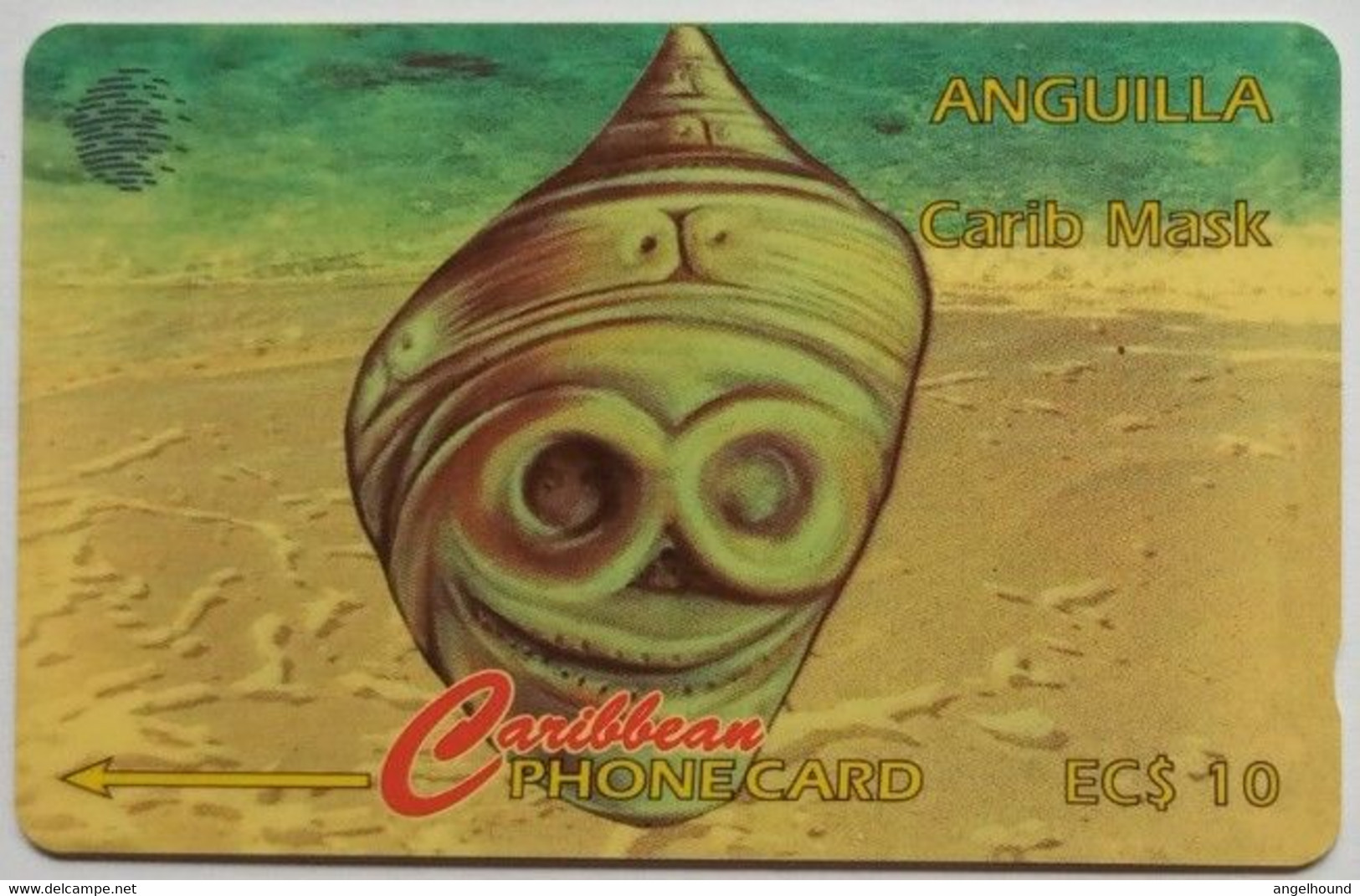 Anguilla 200CAGA Carin Mask Shell EC $10 - Anguilla