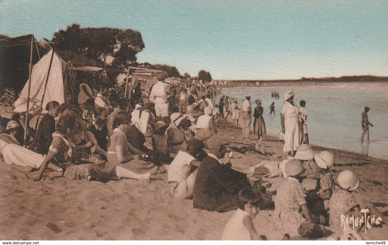 La Tranche-sur-mer Plage De La Tranche 5801-1933  EDIT . Bergevin Circulée Timbrée - La Tranche Sur Mer