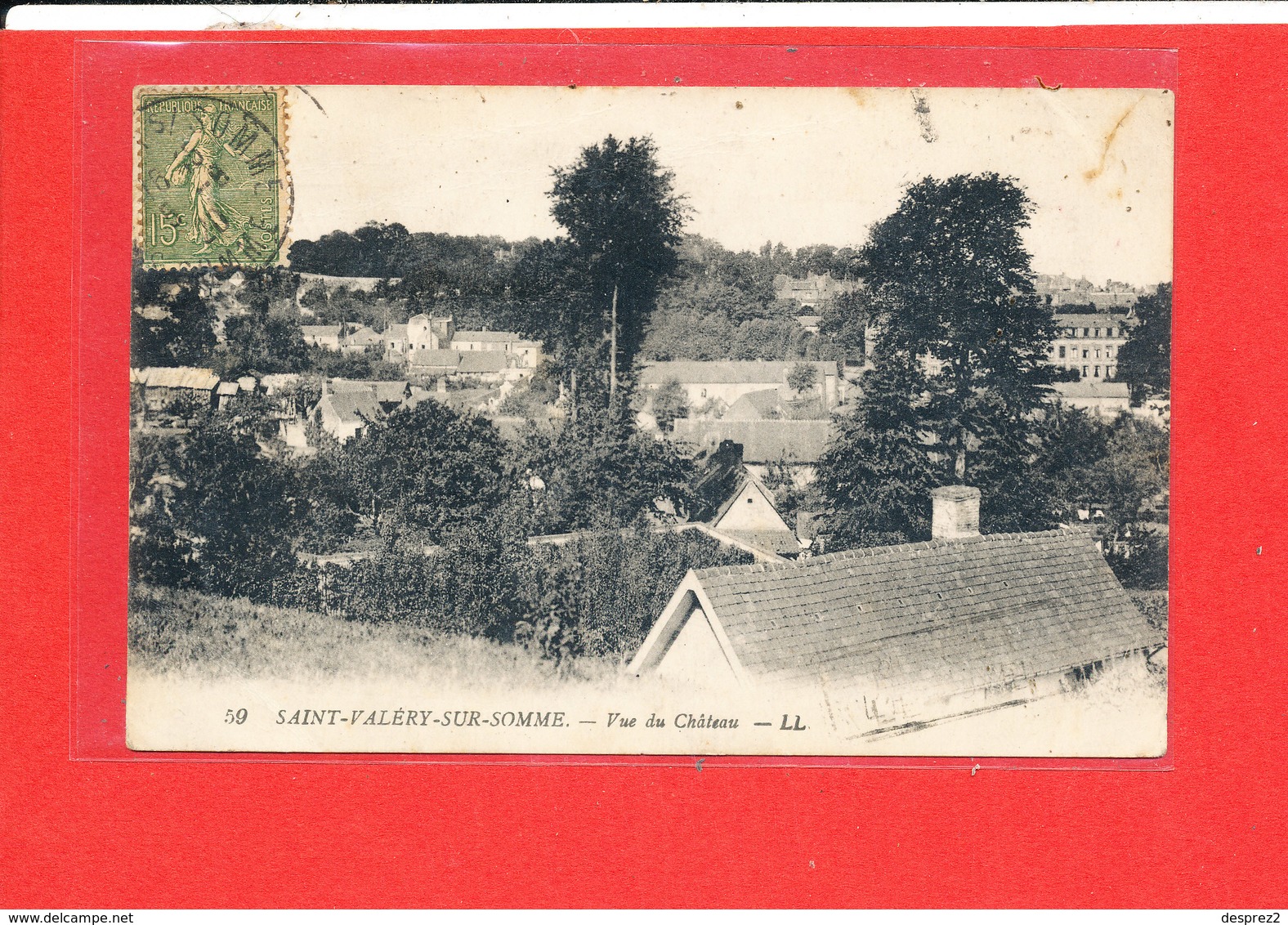 80 SAINT VALERY Cpa Vue Du Chateau        59 LL - Saint Valery Sur Somme