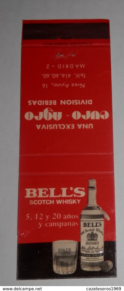 ANCIEN BOITE D'ALLUMETTES DE LE MARQUE DE LE WHISKY BELL'S - Boites D'allumettes