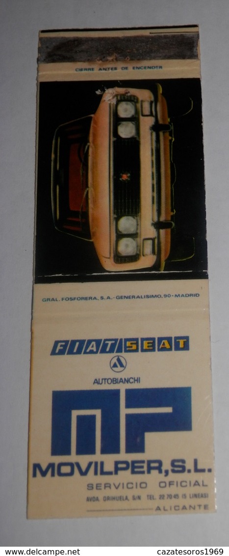 ANCIEN BOITE D'ALLUMETTES DE LE MARQUE FIAT/SEAT - Boites D'allumettes