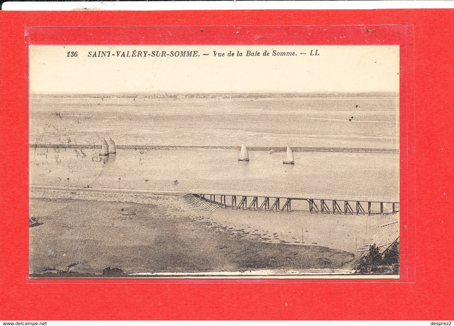80 SAINT VALERY Cpa Vue De La Baie De Somme     136 LL - Saint Valery Sur Somme