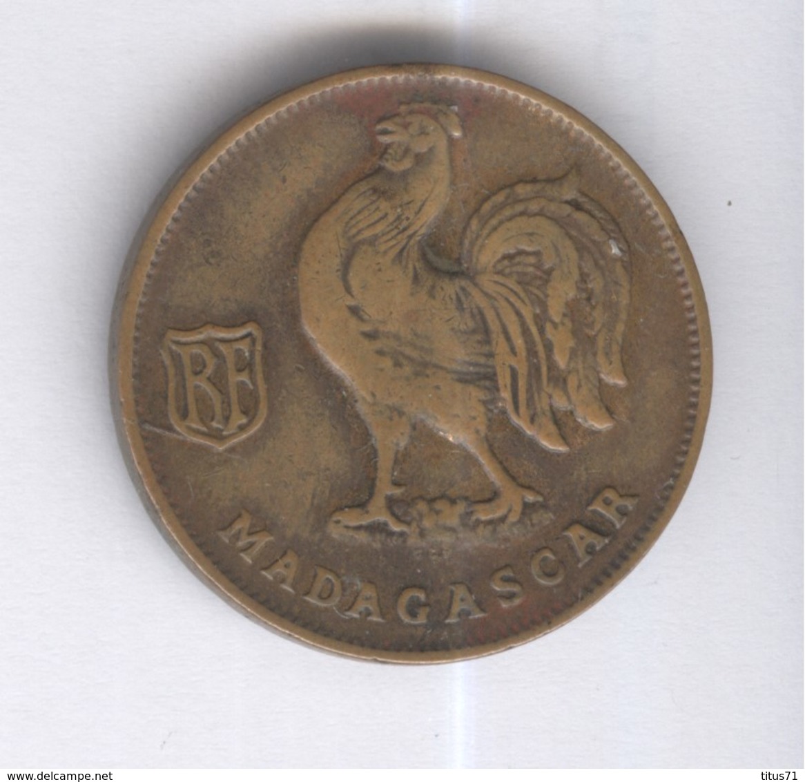 1 Franc Madagascar 1943 TTB ( Lot 2 ) - Sonstige & Ohne Zuordnung