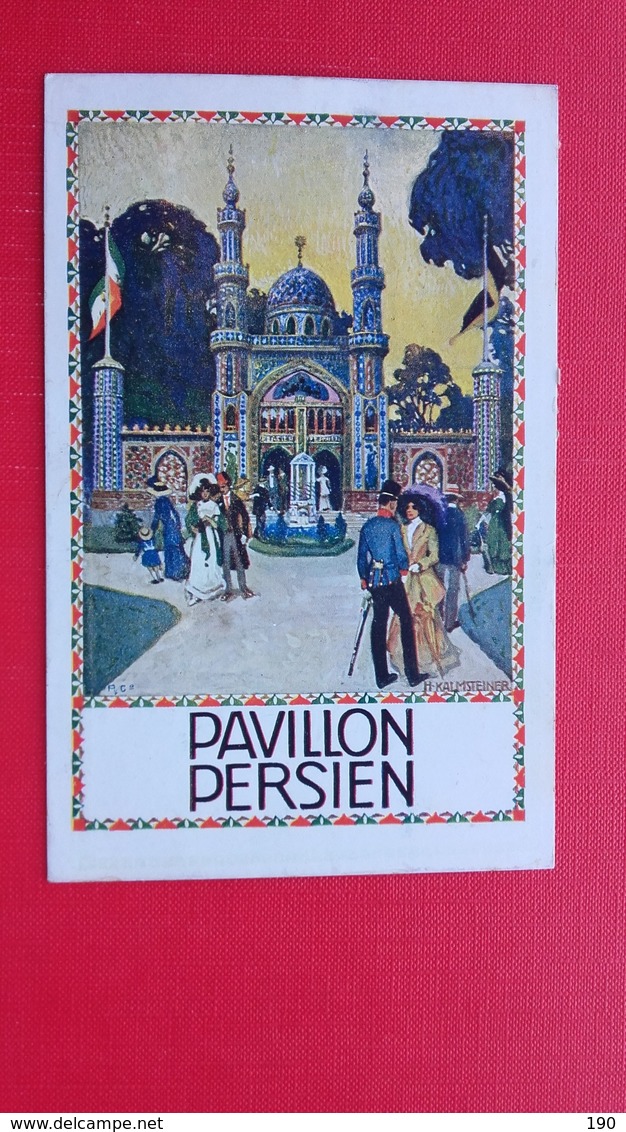 I.INTERNATIONALE JAGD AUSSTELLUNG WIEN.H.Kalmsteiner.PAVILLON PERSIEN(IRAN?) - Tentoonstellingen