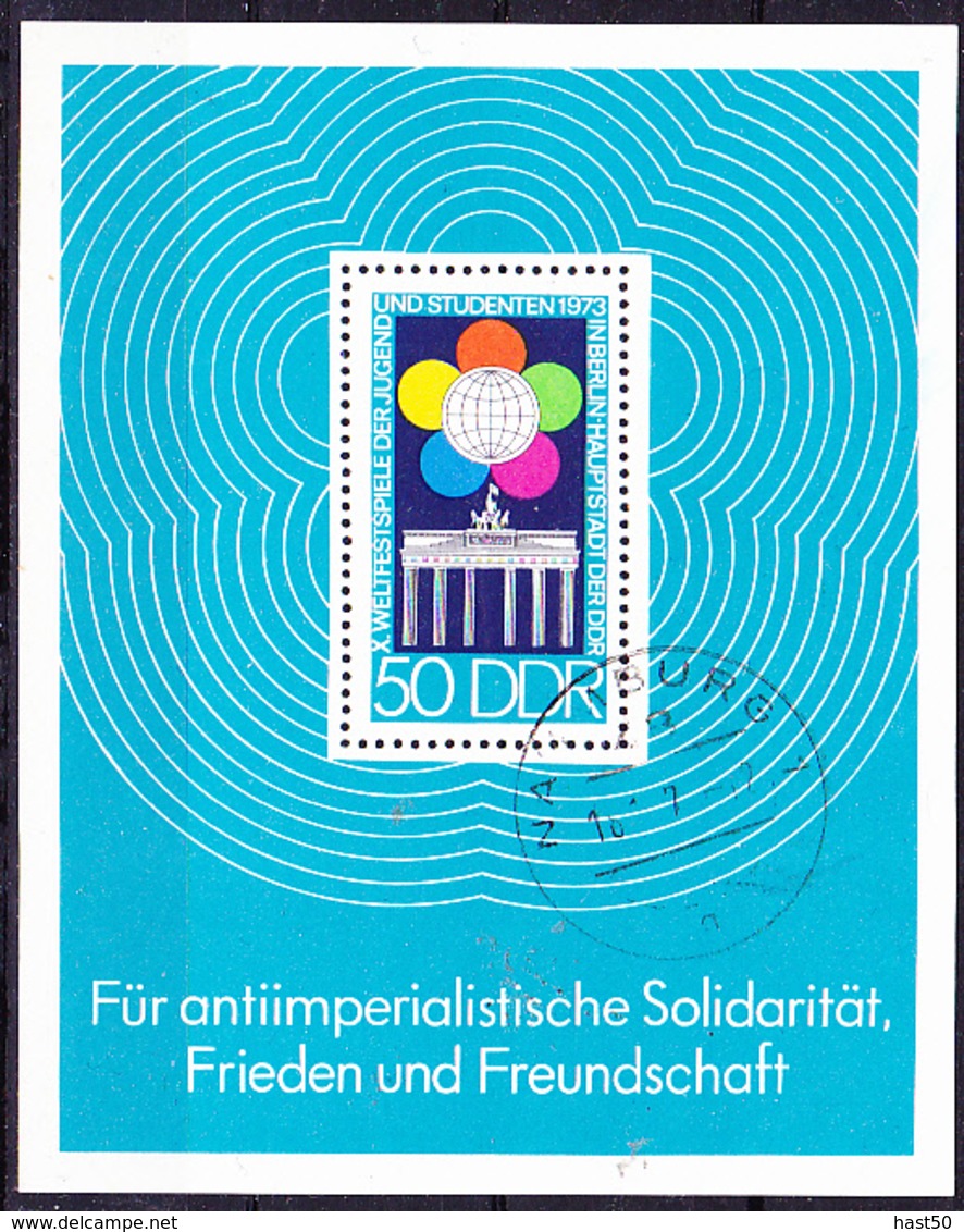 DDR GDR RDA - X. Weltfestspiele (MiNr: Bl. 38) 1973 - 1971-1980