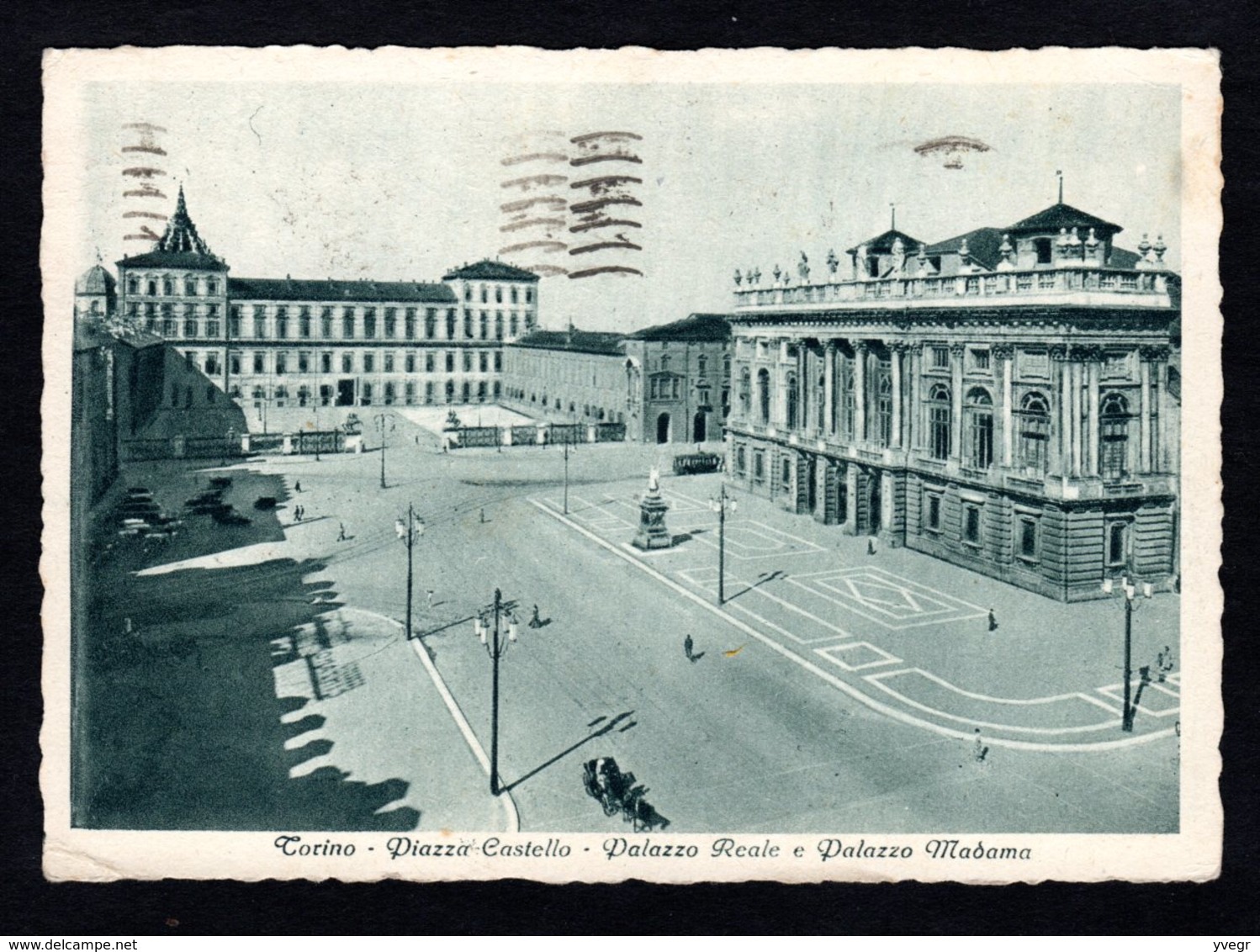 Italie - Torino - Piazza Castello - Palazzo Real E Palazzo Madama - Place Castello - Palais Real Et Palais Madama - Palazzo Reale