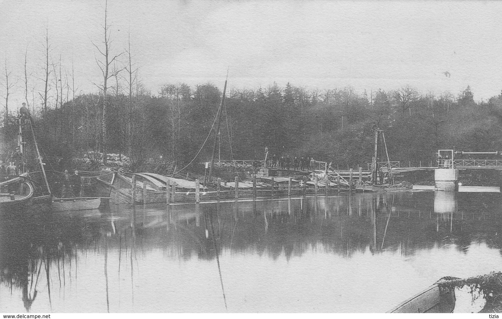 Les Inondations De Fontaine-Valmont  ( Belgique) Le 26 Février 1906. Scan - Other & Unclassified