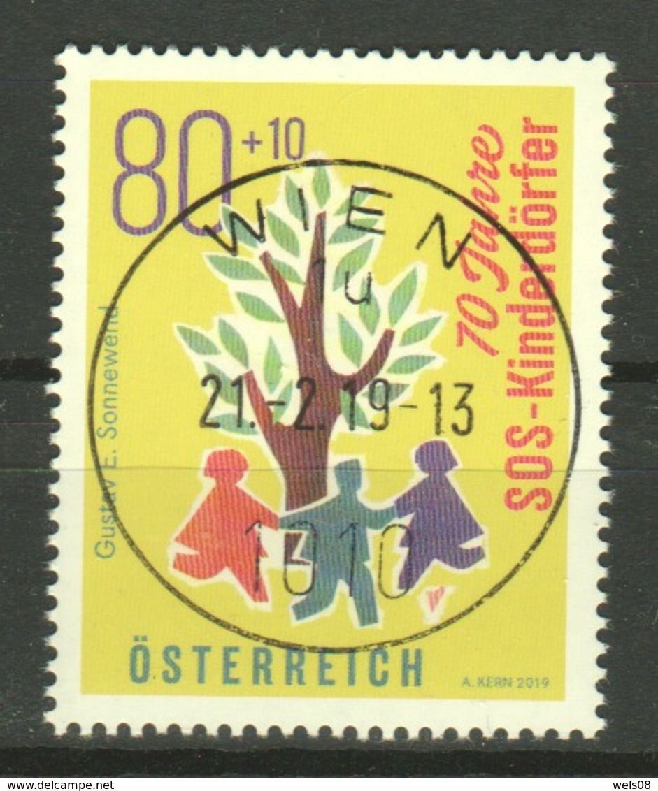 Österreich 2019: "70 Jahre SOS Kinderdörfer" Gestempelt - Gebraucht