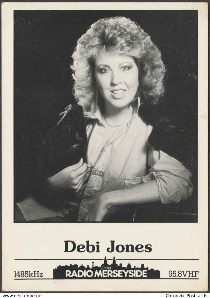 Debi Jones, BBC Radio Merseyside, C.1980s - Publicity Card - Advertising