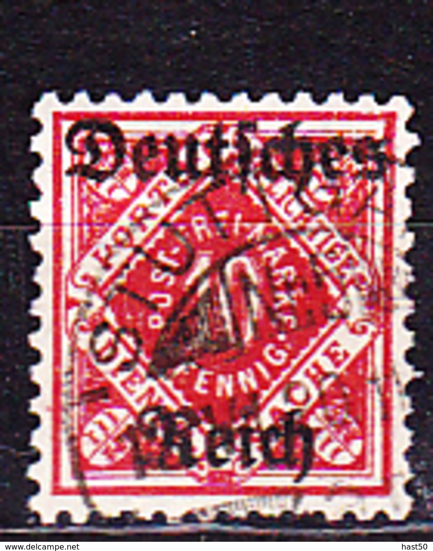 Deutsches Reich German Empire Empire Allemand - Dienstmarke/Service (Mi.Nr. 53) 1920 - Gest. Used Obl. - GEPRÜFT - Dienstzegels