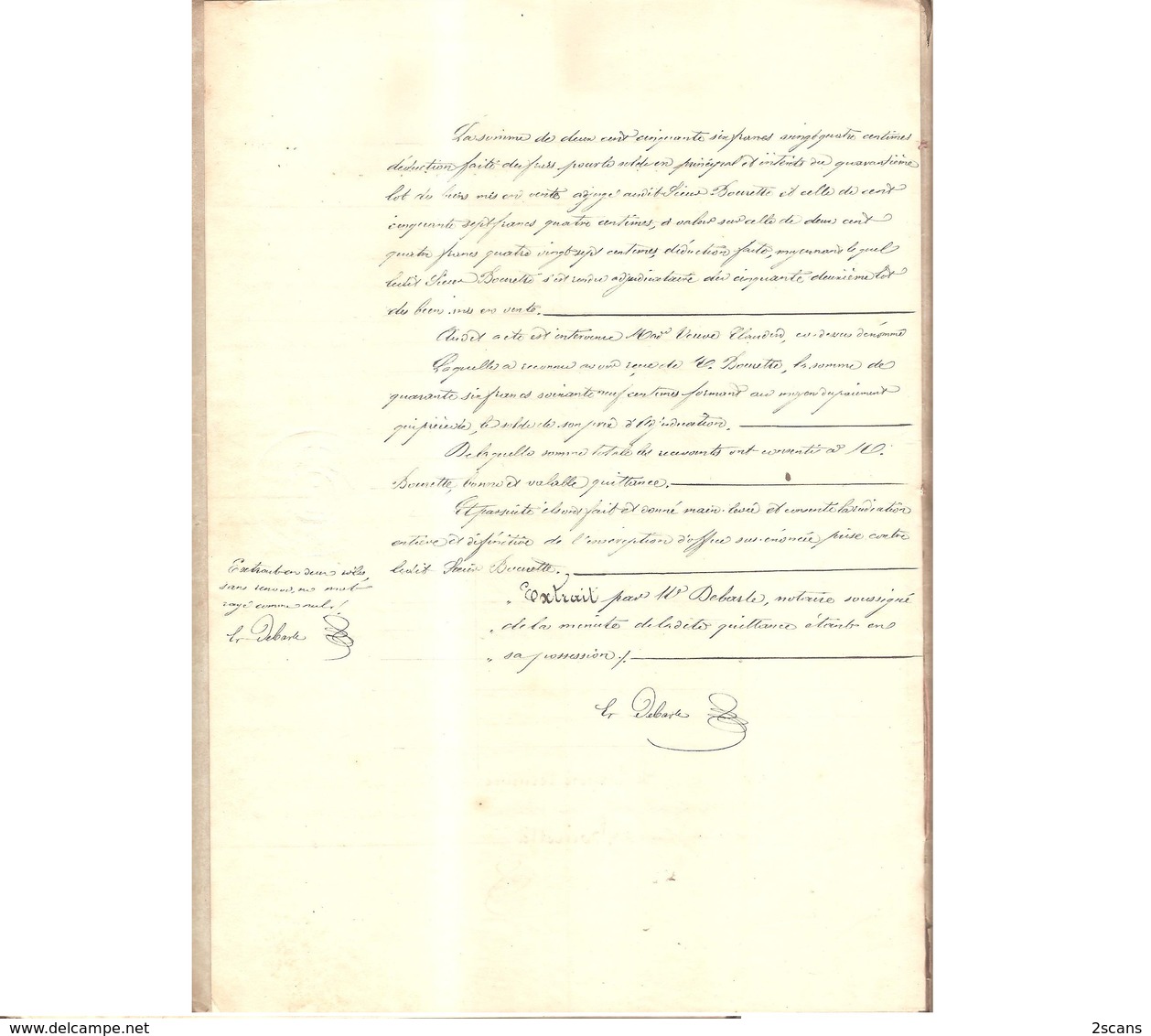 TRILPORT - 1861 - Vente Par Les Créanciers De Mme Vve CLAUDIN (née LEDUC) - Meaux, Villenoy, BOURETTE, PAJOT DE JUVISY - Villenoy