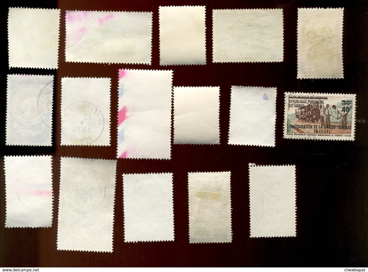 Congo - Oblitéré - Lot De 15 Timbres Scannés Recto Verso - Used