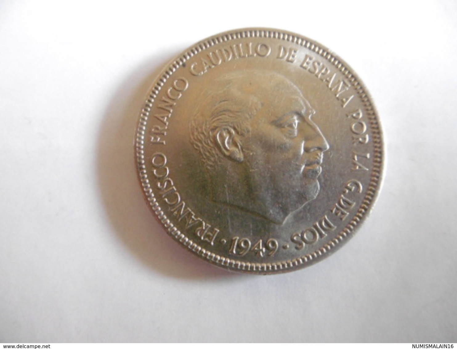 (A2 1)-ESPAGNE-PIECE DE 5 PESETAS-FRANCO-1949 - 5 Pesetas