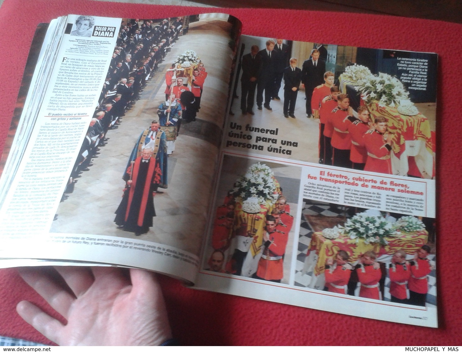 SPAIN REVISTA MAGAZINE LECTURAS EDICIÓN ESPECIAL FOTOS ENTIERRO Y FUNERALES DE DIANA LADY DI PRINCESA VER SUMARIO..VER..