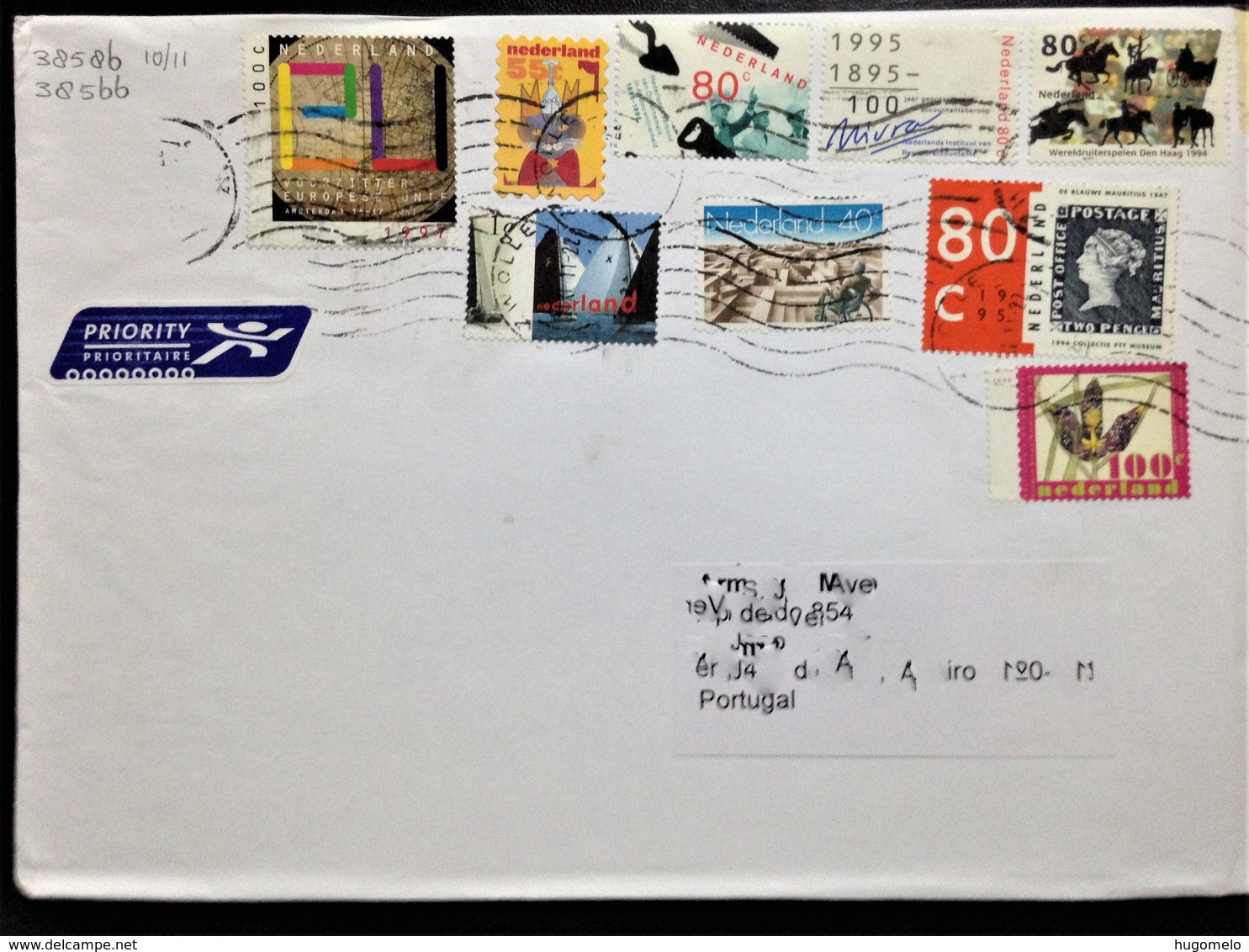 Netherlands, Circulated Cover To Portugal, "Equestrian", "Stamps On Stamps", "Flora", "United Europe", 2011 - Lettres & Documents