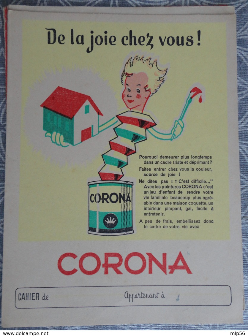 PROTEGE CAHIER ANCIEN PEINTURE CORONA - Pinturas