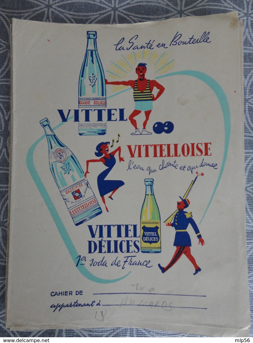 Ancien Protège Cahier VITTEL VITTELLOISE VITTEL DELICES - Sprudel & Limonade