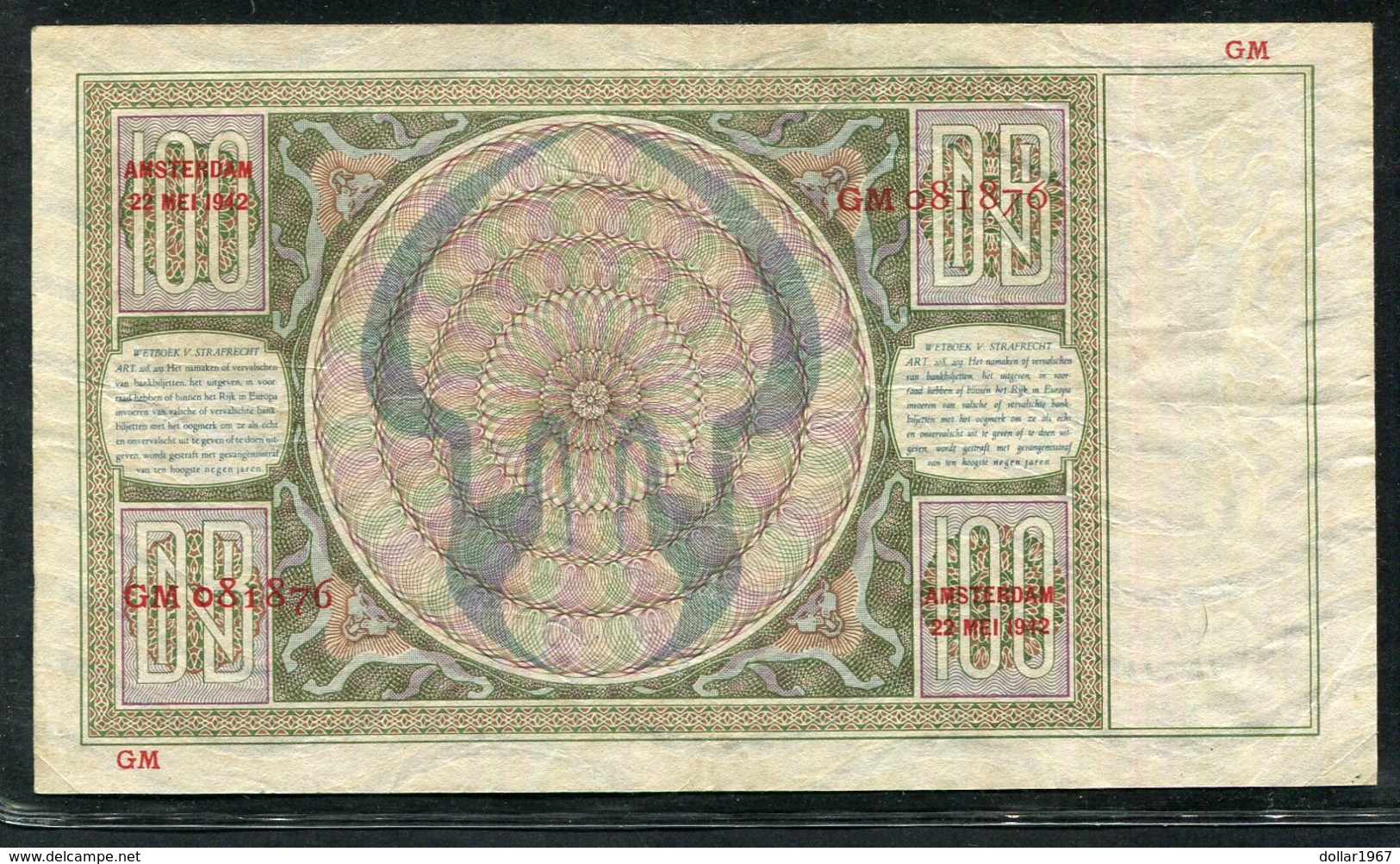 Netherlands  - 100 Gulden 1930 I 'Luitspelende Vrouw' / GM - See The 2 Scans For Condition.(Originalscan ) - [1] …-1815: Vor Dem Königreich