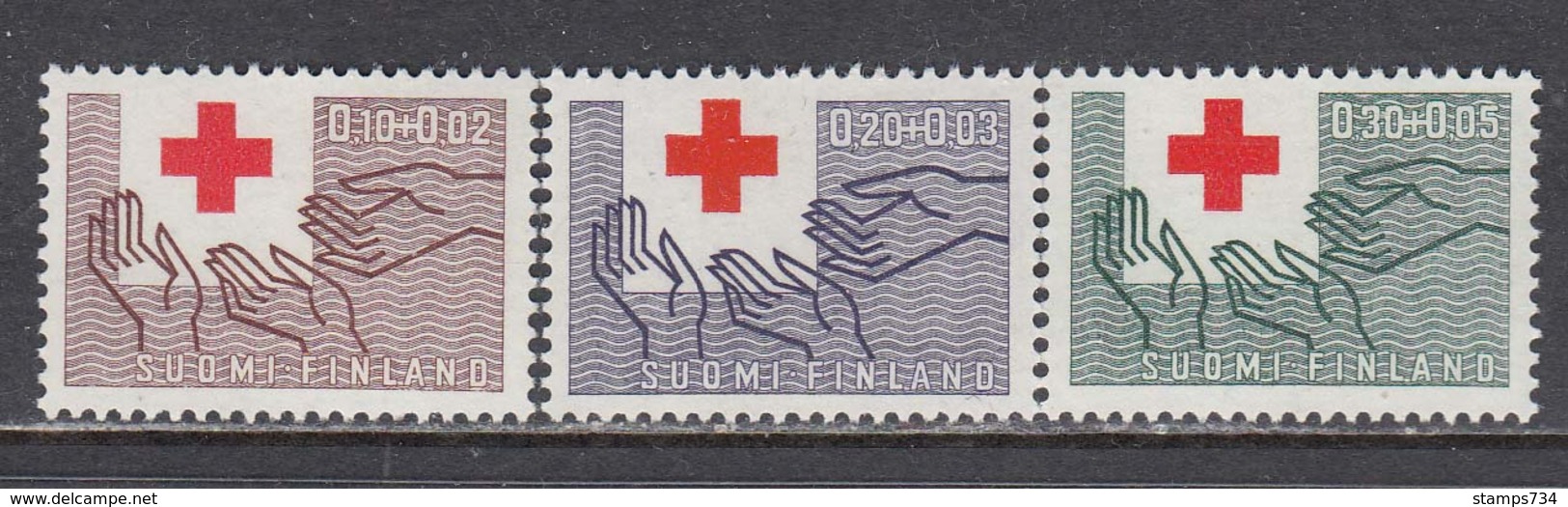 Finland 1963 - 100 Years International Red Cross, Mi-Nr. 570/72, MNH** - Unused Stamps