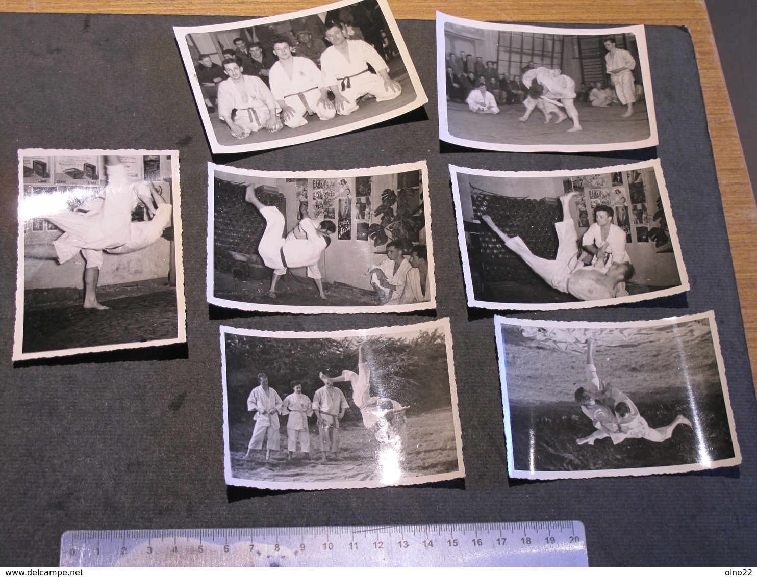 JUDO-SERAING1953-CHAMPIONNAT DU CLUB DE SERAING-3 FINALISTES: 7 Photos N/b J.POELS-V TOMASCHIY-A THIRIONNET-voir Scans - Sporten