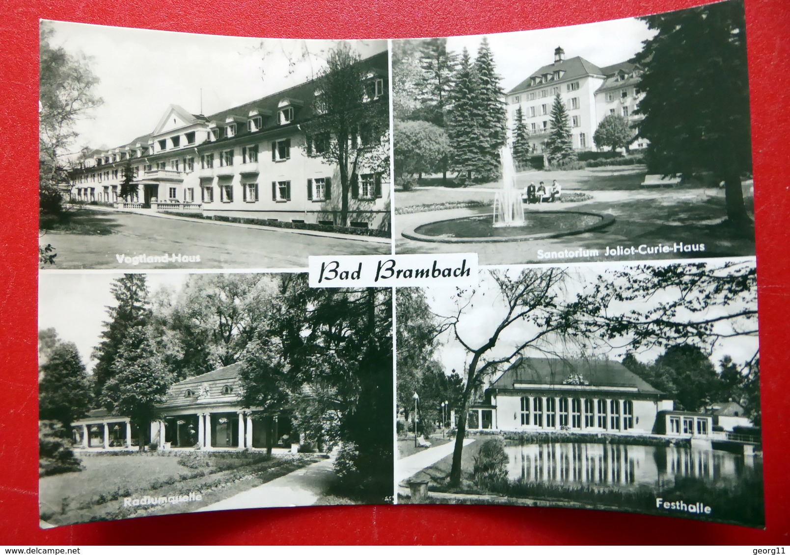 Bad Brambach - Radium Quelle - Sanatorium - Festhalle - Vogtland - DDR 1967 - Echtfoto - Merseburg