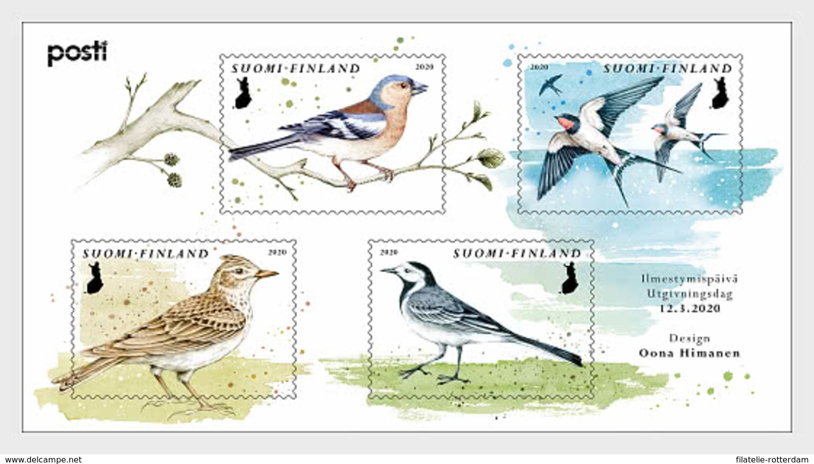 Finland - Postfris / MNH - Sheet Vogels 2020 - Unused Stamps