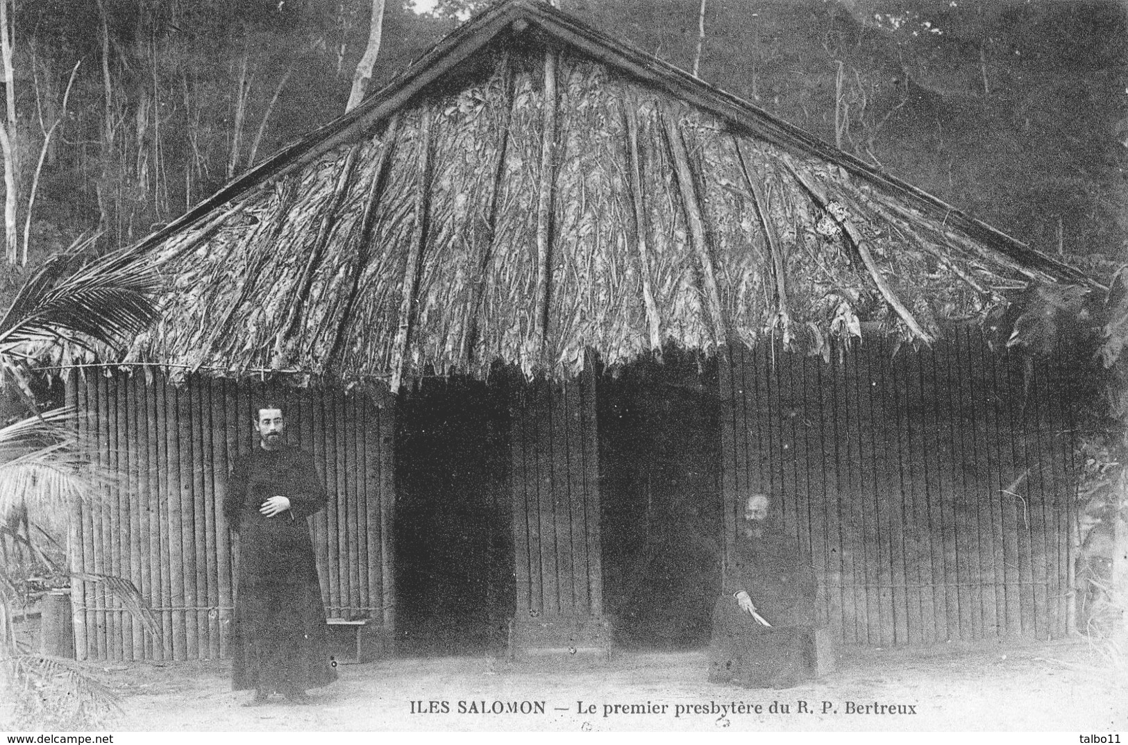 Iles Samomon - Le Premier Presbytere De R P Bertreux - Solomon Islands