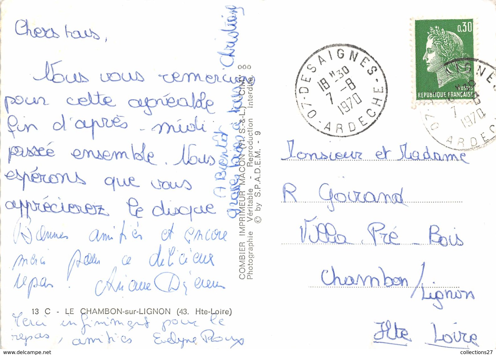 43-LE-CHAMBON-SUR-LIGNON- MULTIVUES - Le Chambon-sur-Lignon