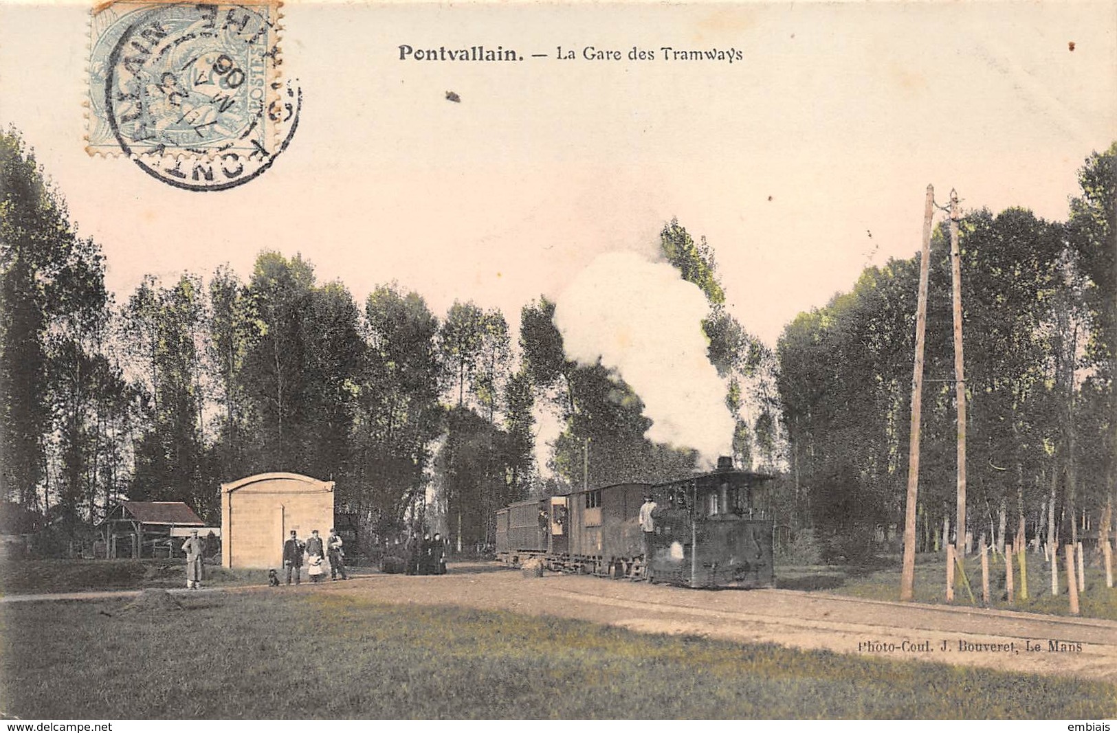 72 PONTVALLAIN -La Gare Des Tramways. - Pontvallain