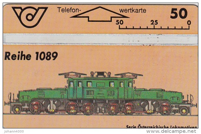 Telefonkarte Österreich Lokomotive- E-LOK Reihe 1089  ANK 88/400A - Austria
