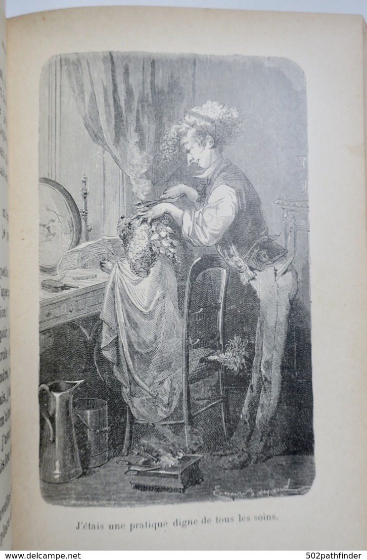 1872 Mémoires De Caniche . Mlle Julie GOURAUD Bibliothèque Rose Illustrée Libr. Hachette Imp.Lahure 75 Vign.Bayard - 1801-1900