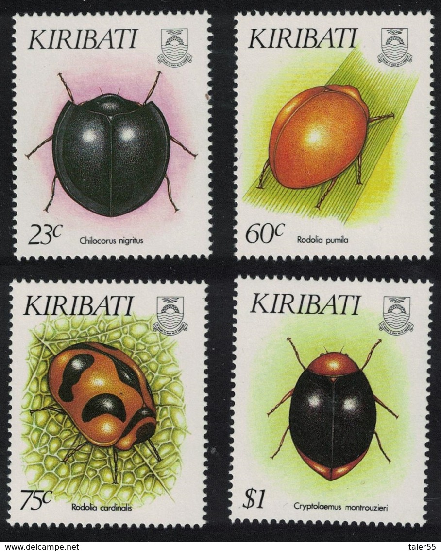 Kiribati Beetles Insects 4v MNH SG#402-405 - Kiribati (1979-...)