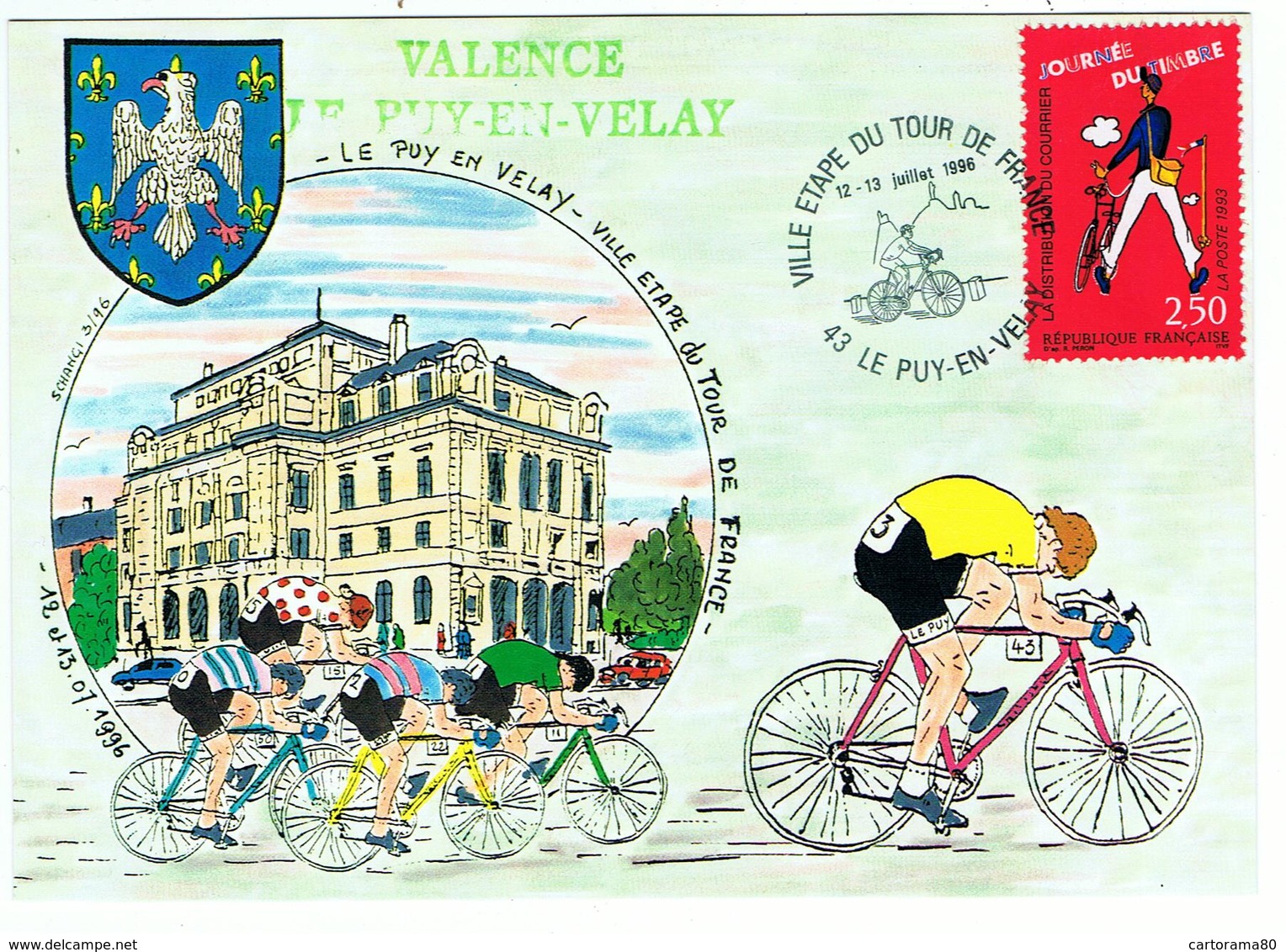 1996 / Tour De France Au Puy-en-Velay / Blason - Wielrennen