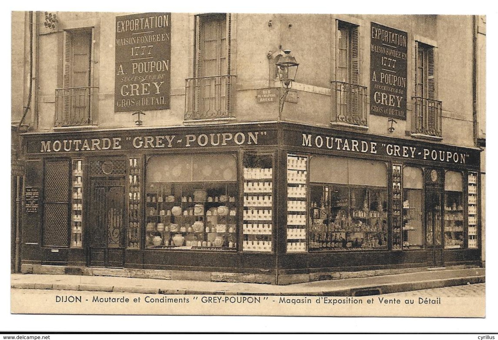 Dijon Moutarde Et Condiments GREY POUPON Magasin D'exposition Et Vente Au Détail - Dijon