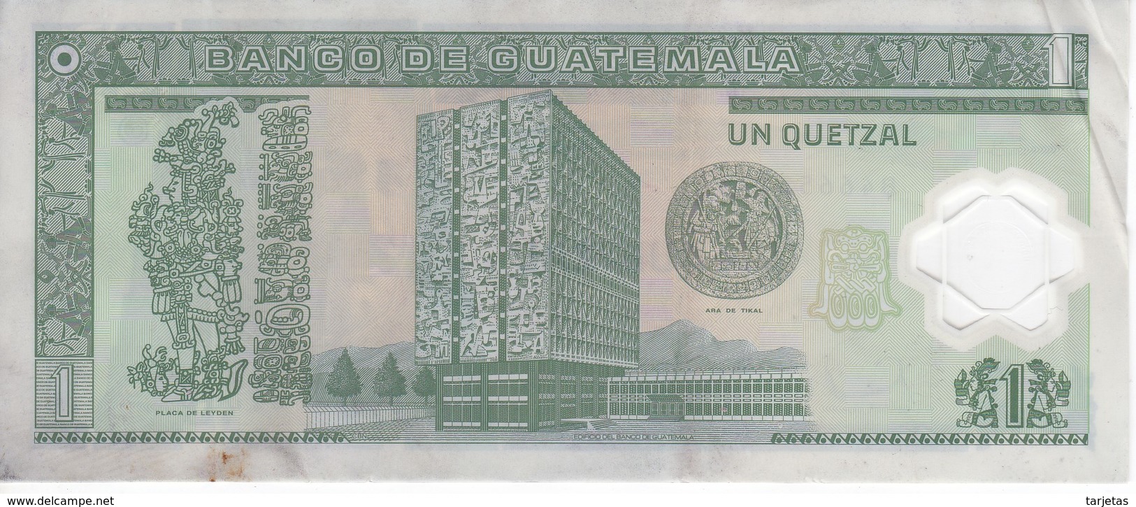 BILLETE DE GUATEMALA DE 1 QUETZAL  20 DICIEMBRE 2006 (BANK NOTE) POLIMERO - Guatemala