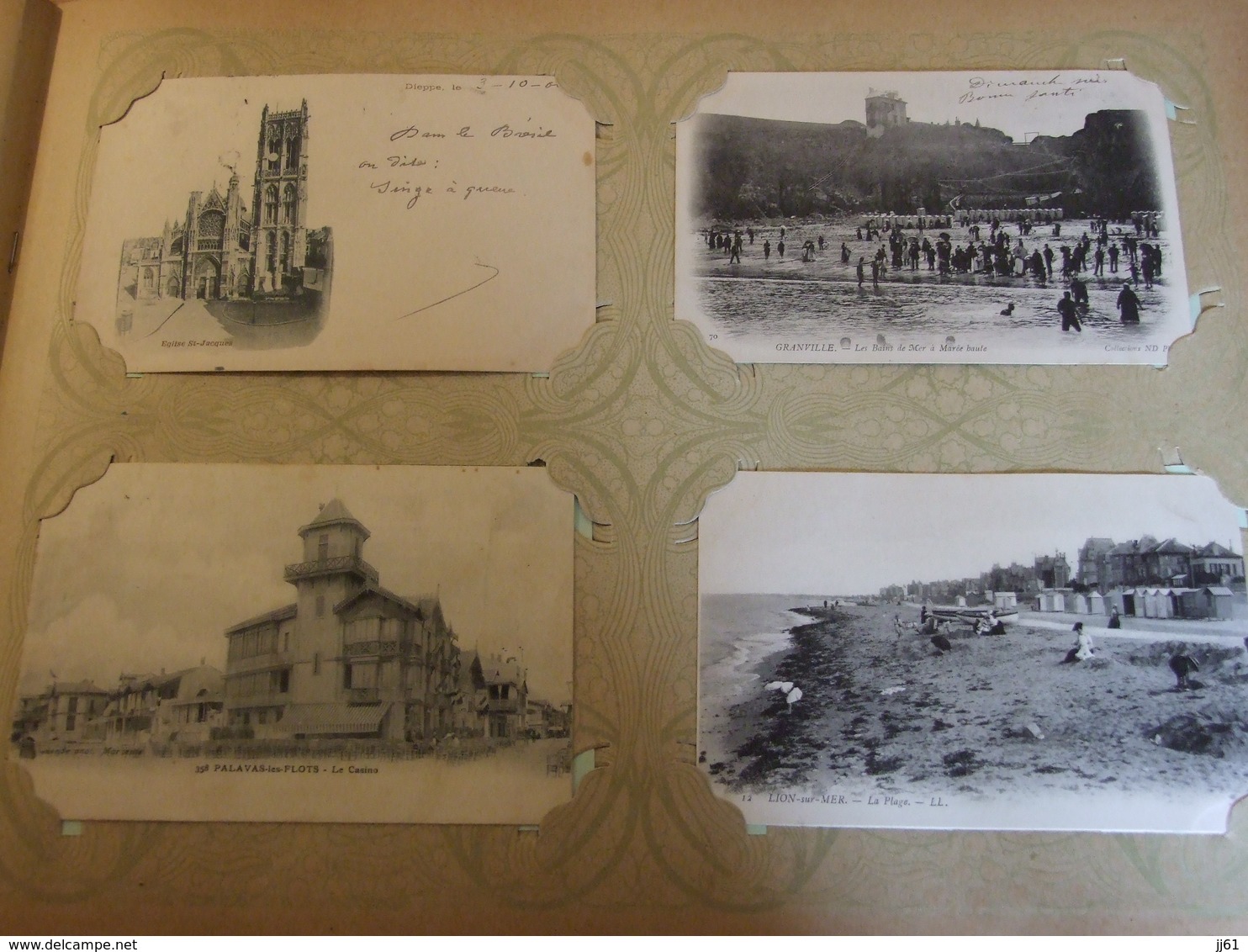 ALBUM DE 439 CARTES POSTALES VILLES VILLAGES SCENES DE BORDS DE MER VUES DIVERS BORDS DE FLEUVES CANAUX TYPES 120 SCAN