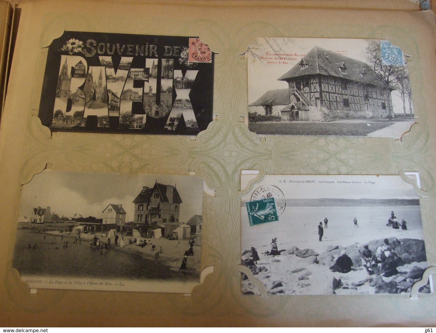 ALBUM DE 439 CARTES POSTALES VILLES VILLAGES SCENES DE BORDS DE MER VUES DIVERS BORDS DE FLEUVES CANAUX TYPES 120 SCAN