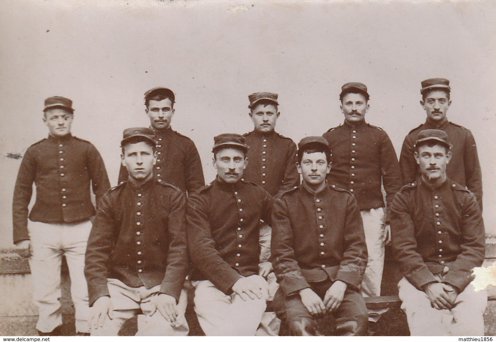 Photo 1905 LA FLECHE - Le Prytanée Militaire, En Manoeuvre, Un Groupe De Soldats (A219) - La Fleche