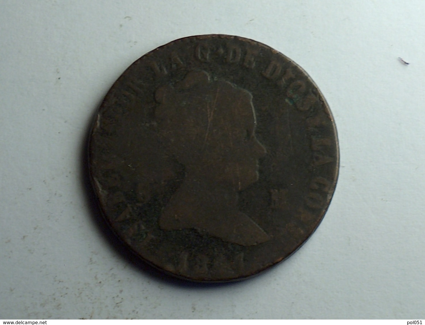 Espagne 8 Maravedis 1847 - Münzen Der Provinzen