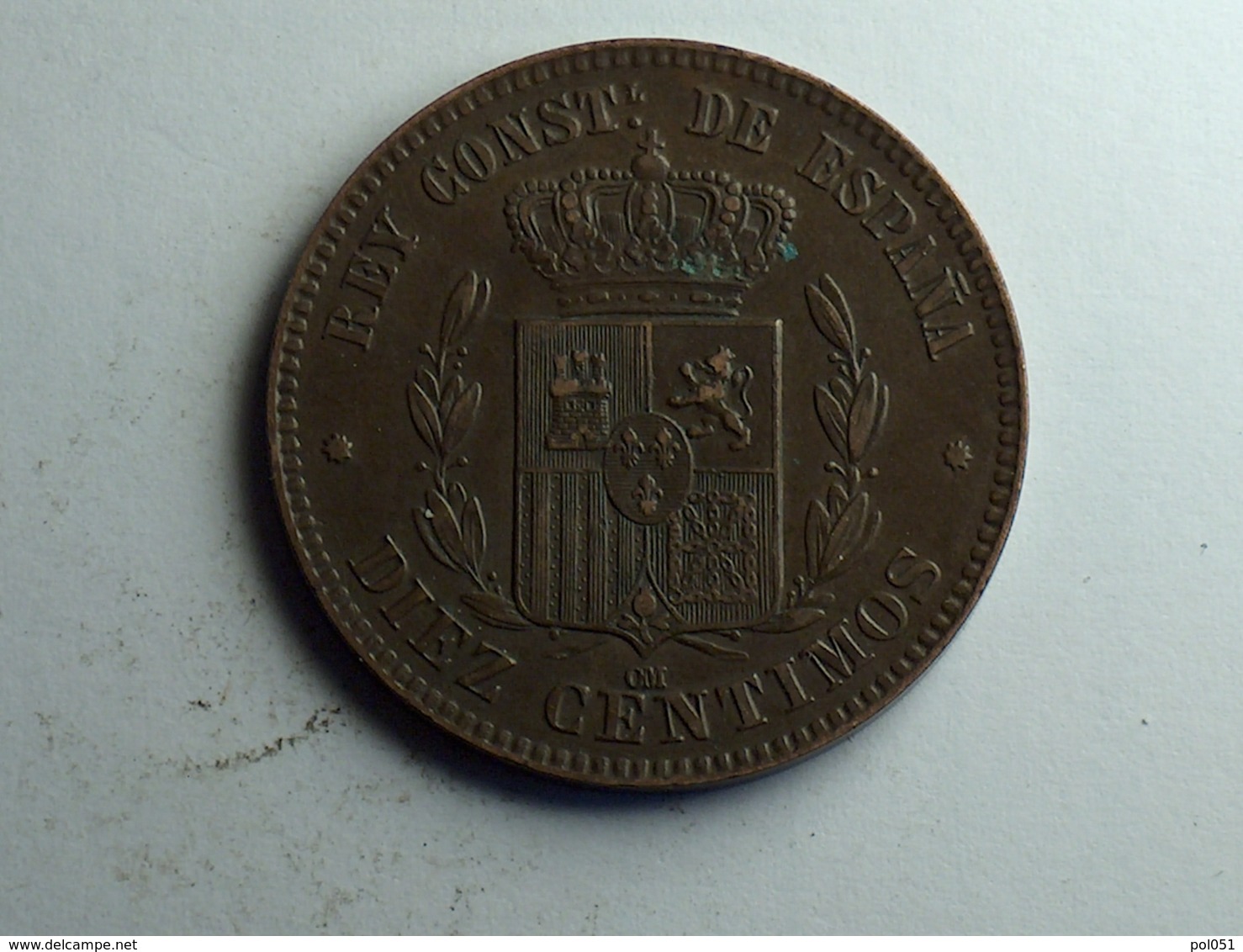 Espagne Diez Centimos 1878 OM SUP - Provincial Currencies